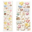 シール ふわふわ 金縁どうぶつ S (1シート28ピース) 133-42【ジーシープレス 公式】[ G.C.PRESS 文房具 封シール 動物園 アニマル かわ...