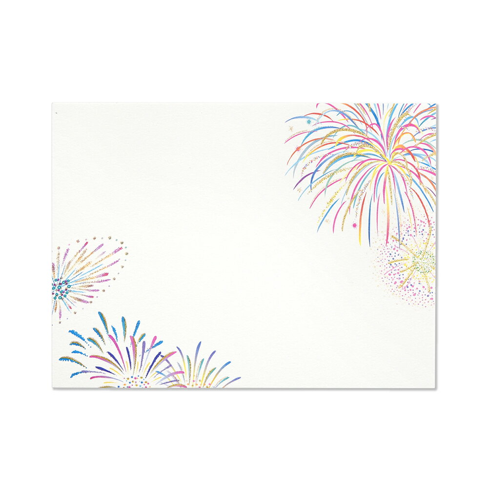 ふみ揃え便箋 花火(1柄10枚) [083-66] | G.C.PRESS（ジーシープレス） | 文房具 レ...