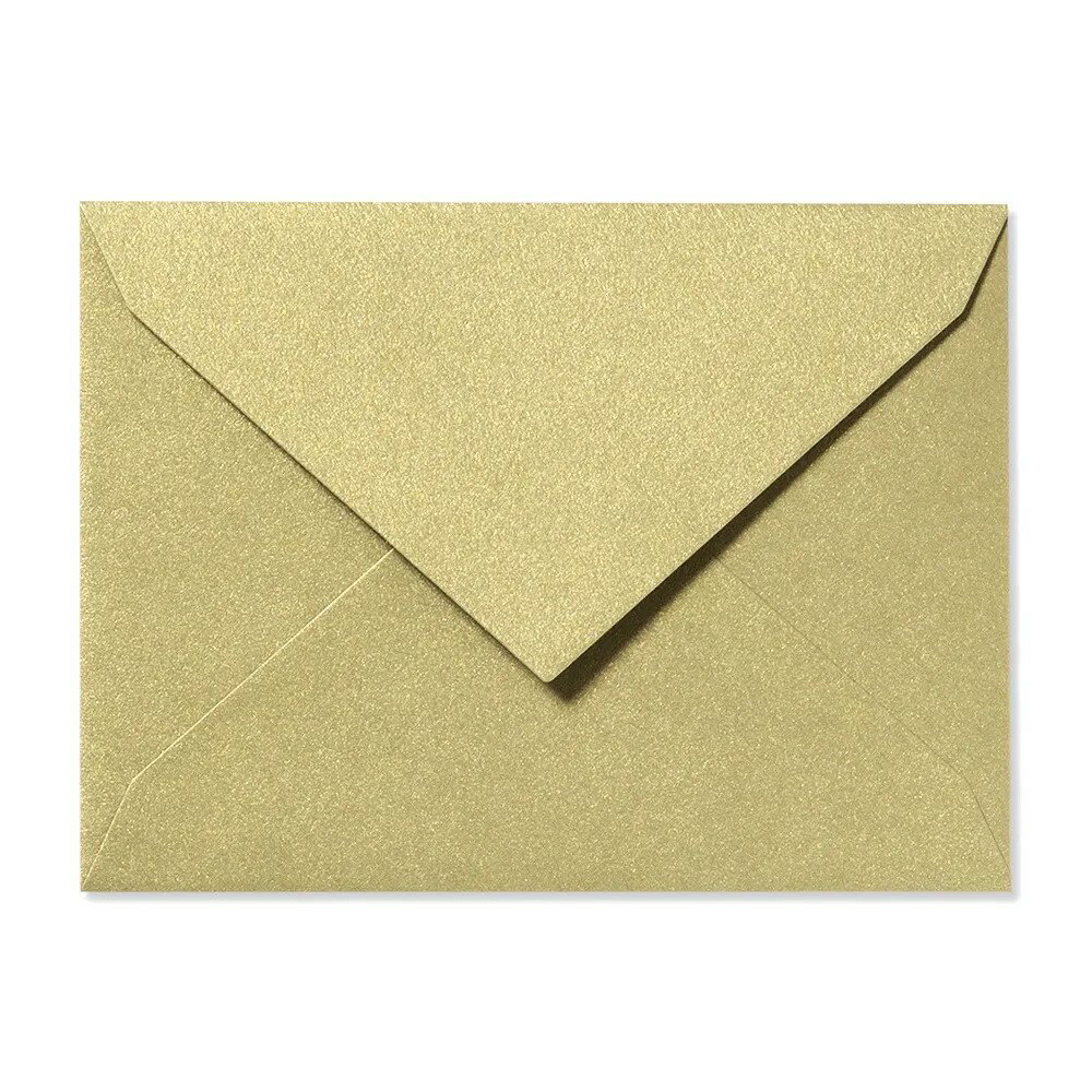 ふみ揃えカラー封筒 シャンパンゴールド(5枚) 082-51【ジーシープレス 公式】[ G.C.PRESS 文房具 レター ミニ封筒 ゴールドカラー カラー封筒 ギフト]