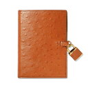 趣味の文具箱 システム手帳 STYLE vol.9 掲載商品。牛革(ステアレザー)にダチョウの皮を模した型押し加工を施した革を使用しています。