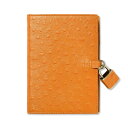 趣味の文具箱 システム手帳 STYLE vol.9 掲載商品。牛革(ステアレザー)にダチョウの皮を模した型押し加工を施した革を使用しています。