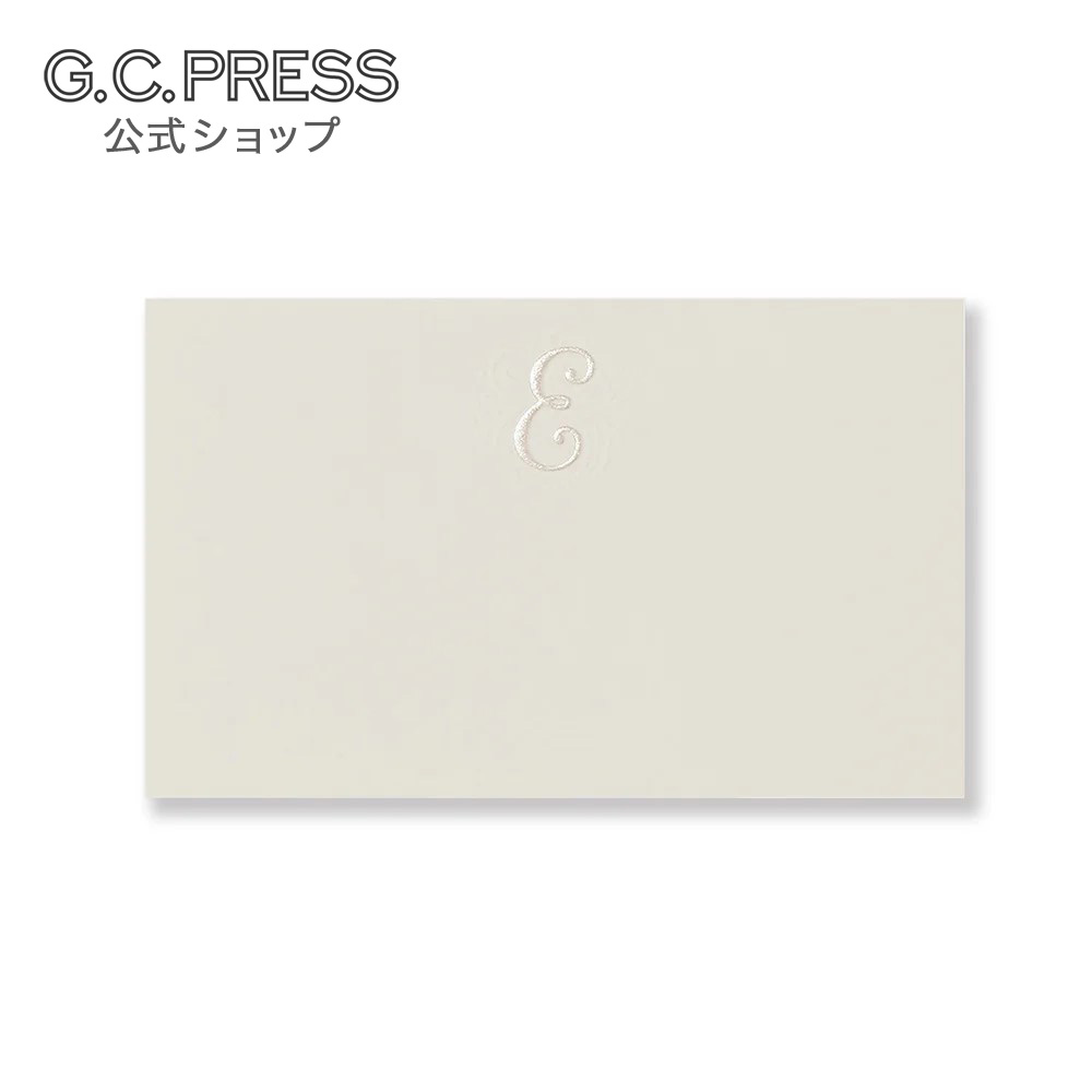 Rakuten - ミニメッセージカード イニシャル E 55x90mm 5枚入| G.C.PRESS（ジーシープレス）