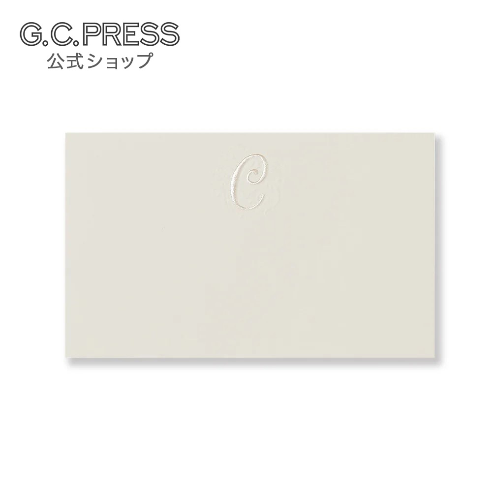 Rakuten - ミニメッセージカード イニシャル C 55x90mm 5枚入| G.C.PRESS（ジーシープレス）