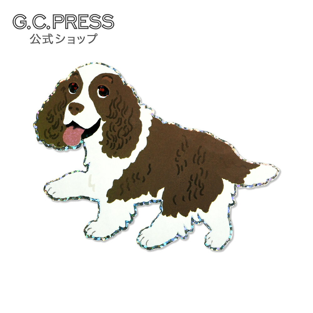 耐水耐光仕様ステッカー1枚入 | スパニエル [522-82] |台紙サイズ：100×70mm｜ G.C.PRESS（ジーシープ..