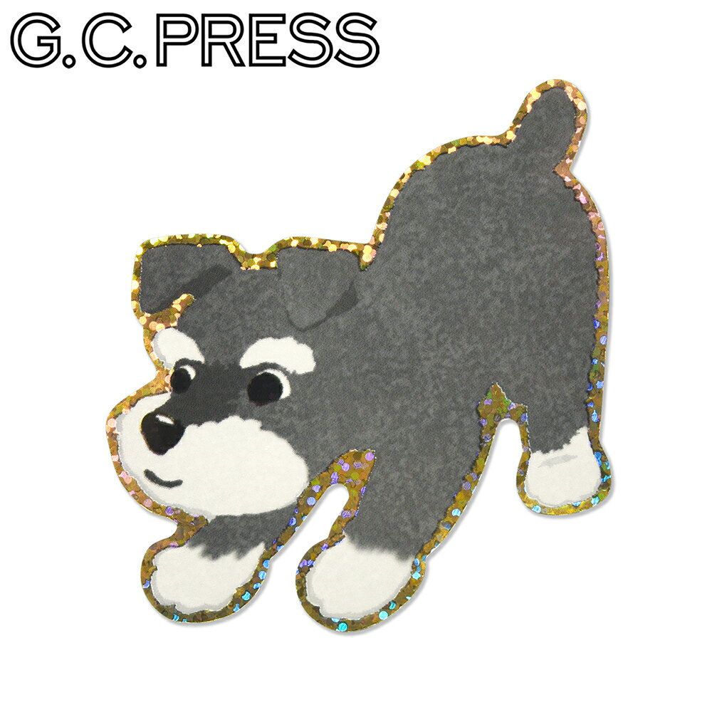 耐水耐光仕様ステッカー1枚入 |ミニチュアシュナウザー [522-20] |台紙サイズ：100×70mm｜ G.C.PRESS（..