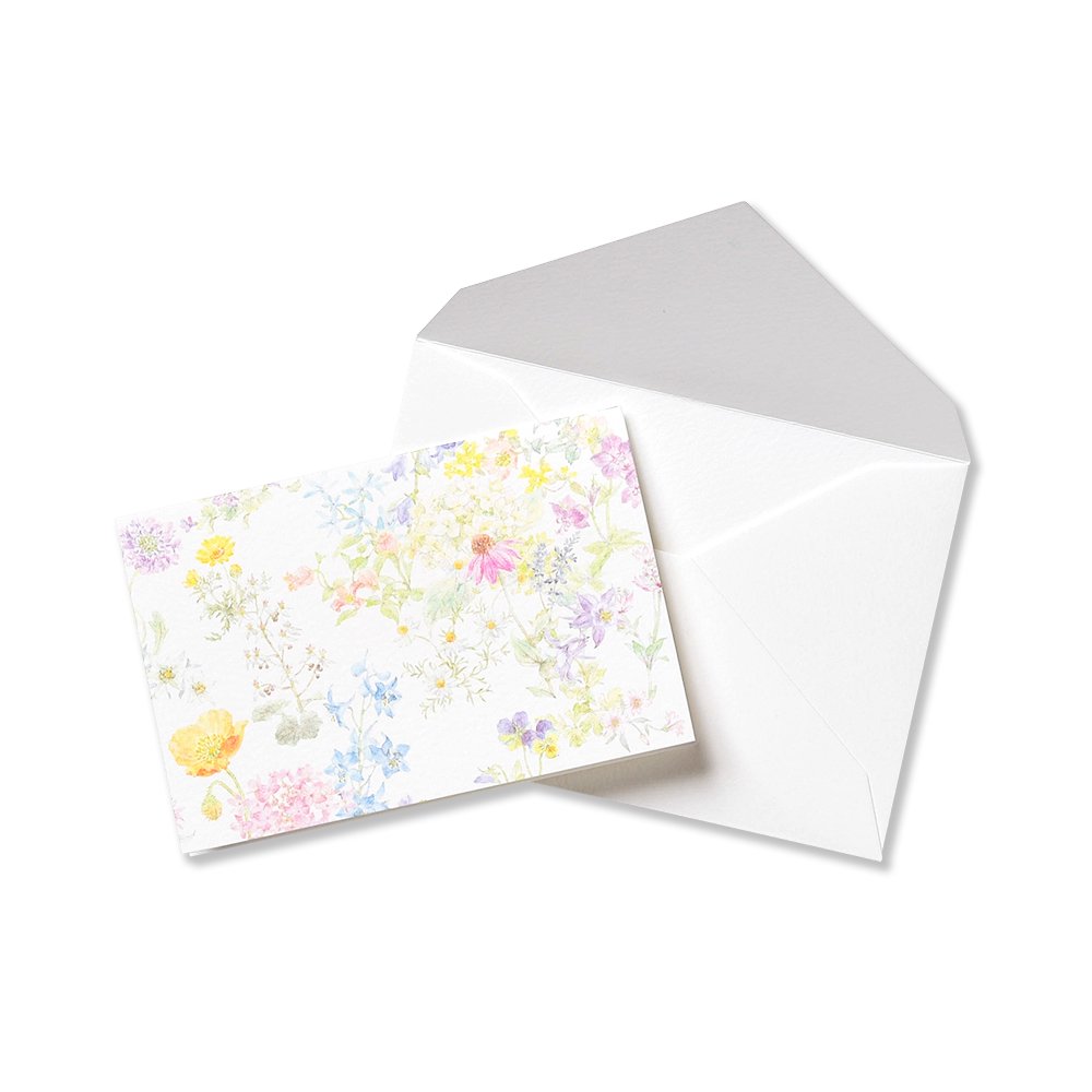 ミニカード イングリッシュガーデンインザモーニングサン 多目的 75×105mm 1組入(メッセージカード/シンプル/誕生日/お祝い) | G.C.PRESS(...