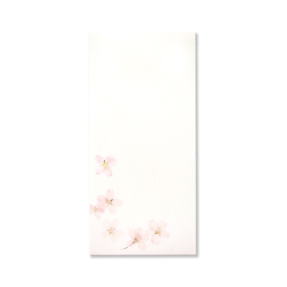 封筒 紙司撰 SAKURA 195×94mm 6枚入り(春/桜/さくら/和封筒/伊予和紙) | G.C.PRESS(ジーシープレス)