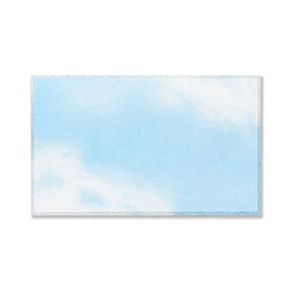 G.C.PRESS 付箋 空 55x90mm 名刺サイズ 30枚入(青空/夏/メッセージ) 2