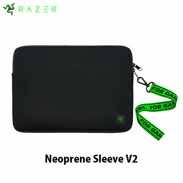 楽天GAMING CENTER by GRAPHTRazer公式 Razer Neoprene Sleeve V2 13.3inch クッション性に優れたネオプレン製スリーブ # RC21-01440100-R3M1 レーザー （ノートPCスリーブケース）