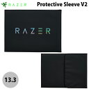 Razer公式 Razer Protective Sleeve V2 13.3inch マウスマット付き PVC キャンパス製高耐久スリーブ RC21-01570100-R3M1 レーザー (ノートPCスリーブケース)