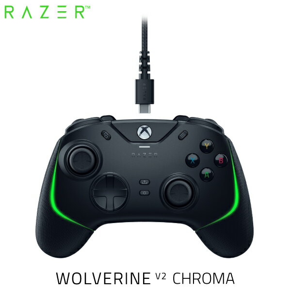 Razer公式 Razer Wolverine V2 Chroma Xbox Series X / S / One / PC Windows 10 RGBライティング 対応 有線 ゲームパッド # RZ06-04010100-R3M1 レーザー ゲームコントローラー 