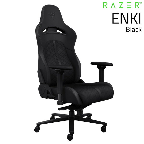 Razer公式 [大型商品] Razer Enki Black エルゴノミックゲーミングチェア # RZ38-03720300-R3U1 レーザー (チェア 椅子) [ラッピング不可] その1