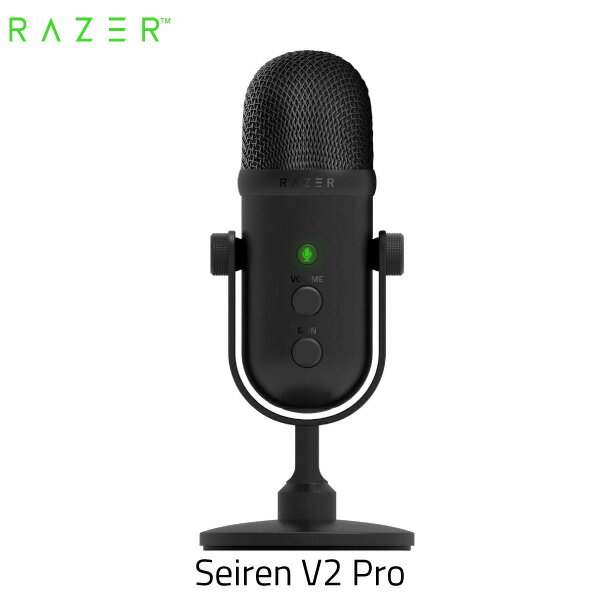 Razer公式 Razer Seiren V2 Pro カーディオイド集音 配信向け USB 30mm ダイナミックマイク # RZ19-04040100-R3M1 レーザー (マイクロホン USB)