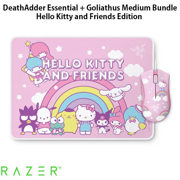 Razer Razer DeathAdder Essential + Goliathus Medium Bundle Hello Kitty and Friends Edition ϥƥܥǥ ͭߥ󥰥ޥ &ޥޥå Хɥ륻å # RZ83-03850100-B3M1 졼