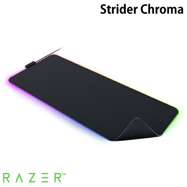 楽天GAMING CENTER by GRAPHTRazer公式 Razer Strider Chroma マルチライティング対応 ソフト/ハード ハイブリッド ゲーミングマウスパッド ブラック # RZ02-04490100-R3M1 レーザー （ゲーミングマウスパッド）