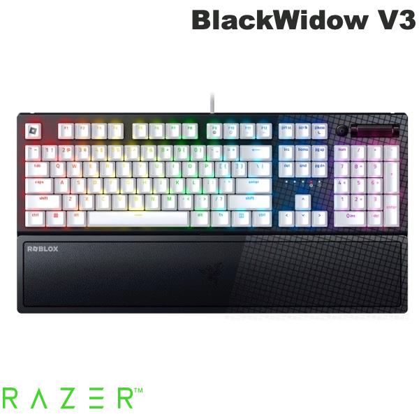 Razer公式 Razer BlackWidow V3 Roblox Edition 英語配列 有線 緑軸 メカニカル ゲーミングキーボード レーザー (キーボード)