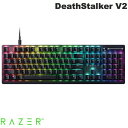 Razer公式 Razer DeathStalker V2 英語配列 有線 クリッキーオプティカルスイッチ 薄型ゲーミングキーボード Clicky Optical Switch レーザー (キーボード)