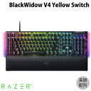 Razer公式 Razer BlackWidow V4 Yellow Switch 英語配列 黄軸 有線 メディアキー/ローラー＆マクロキー搭載 メカニカル ゲーミングキーボード RZ03-04691800-R3M1 レーザー (キーボード)