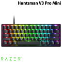 Razer Huntsman V3 Pro Mini 英語配列 有線 アナログオプティカルスイッチ搭載 ゲーミングキーボード RZ03-04990100-R3M1 レーザー (キーボード)