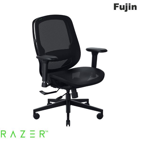 [大型商品] Razer Fujin メッシュ素材 ゲーミングチェア ブラック # RZ38-04950100-R3U1 レーザー (チェア 椅子)