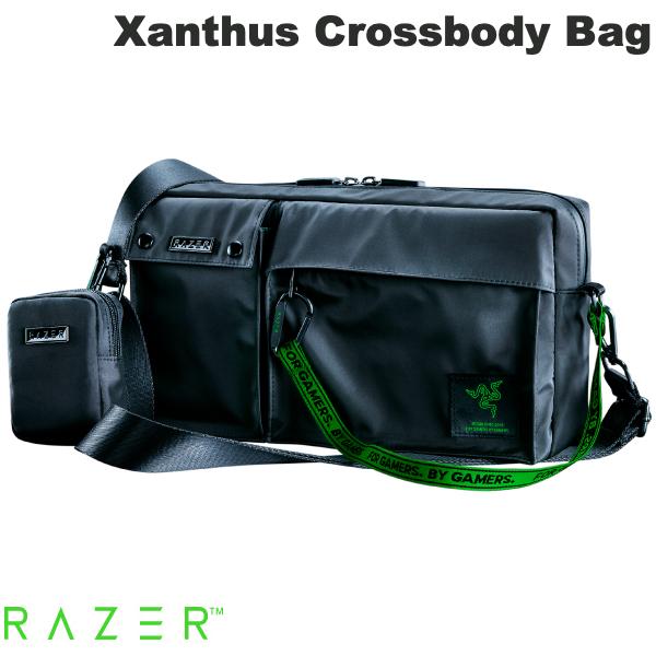 Razer Xanthus Crossbody Bag 着脱式ミニポーチ付き ボディバッグ ブラック RC81-04290119-0000 レーザー (バック)