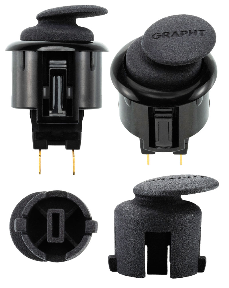 Team GRAPHT クイックアクションボタンキャップ24 TYPE B # TGR037-24-02 チームグラフト (ゲームパッド)