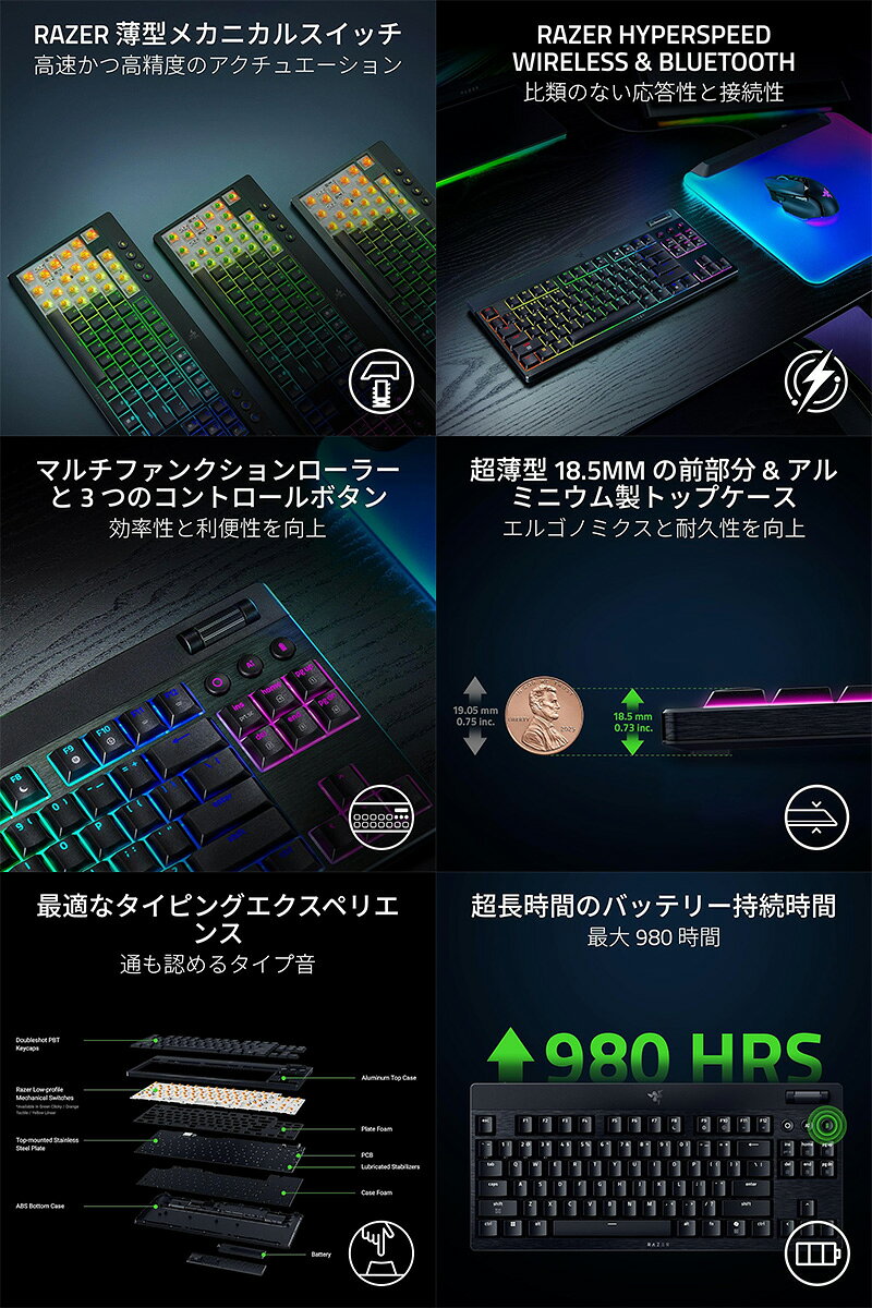 BlackWidow V4 Tenkeyless HyperSpeed サムネイル5