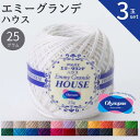 【3玉セット】エミーグランデ 〈ハウス〉 25g 太番手 オリムパス レース糸 春夏 手編み糸 編み糸 レース レース編み 綿 コットン カーディガン 小物