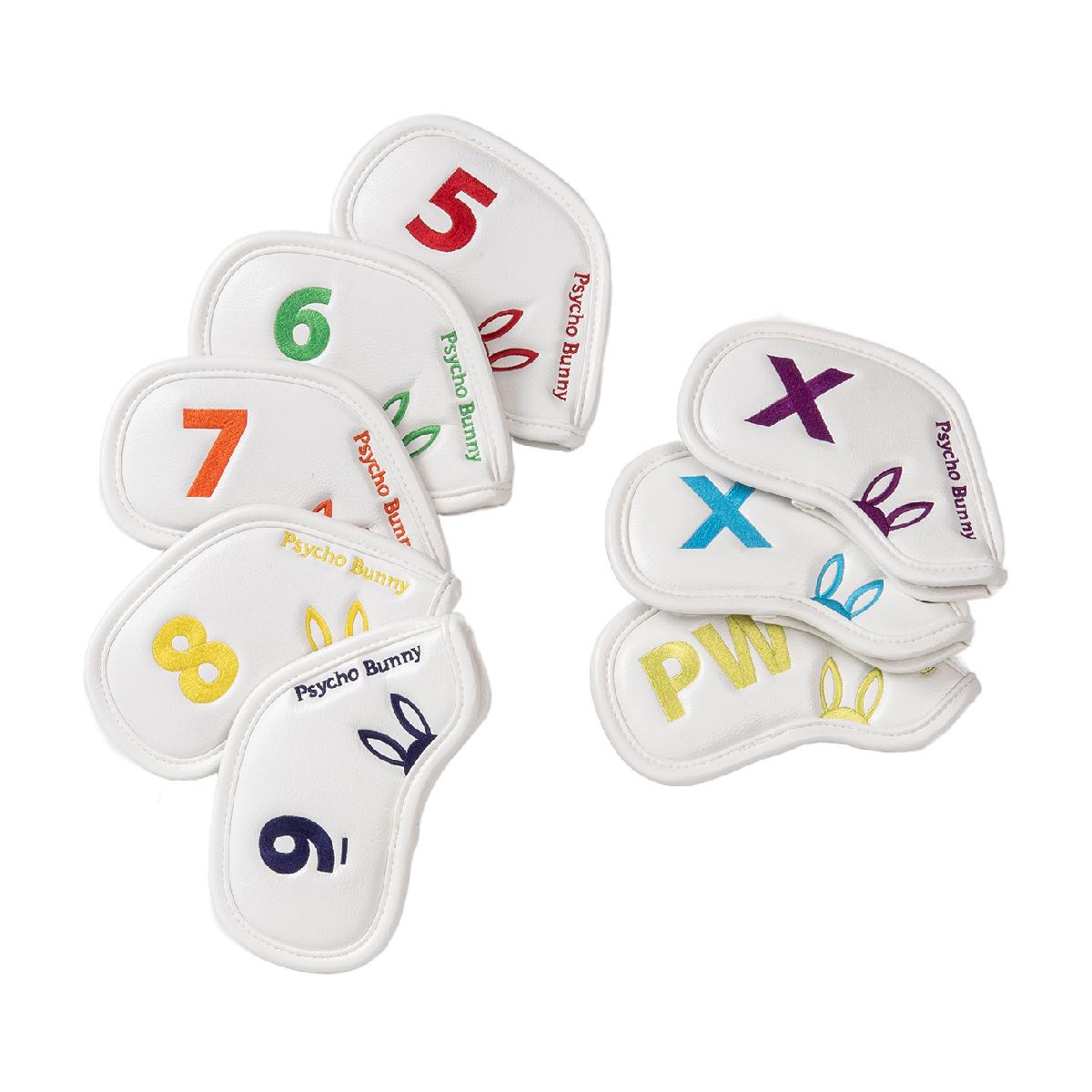 サイコバニー PSYCHO BUNNY アートロゴ アイアンカバー 8個セット