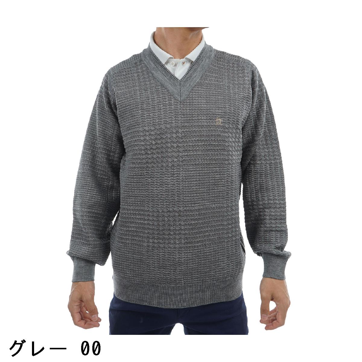 GDOゴルフショップ 楽天市場店のマンシングウェア　Munsingwear　グレンチェックVネックセーター｜アングル3