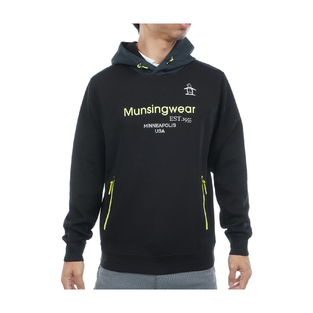マンシングウェア　Munsingwear　ストレッチロゴプリントフーディー