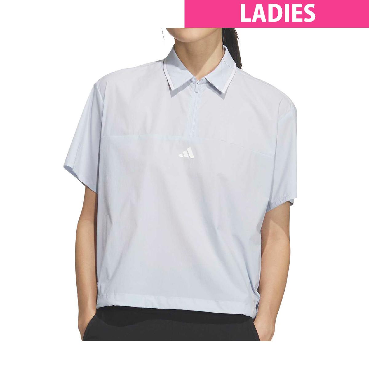 アディダス Adidas ストレッチ ウーブン 半袖ポロシャツ レディス