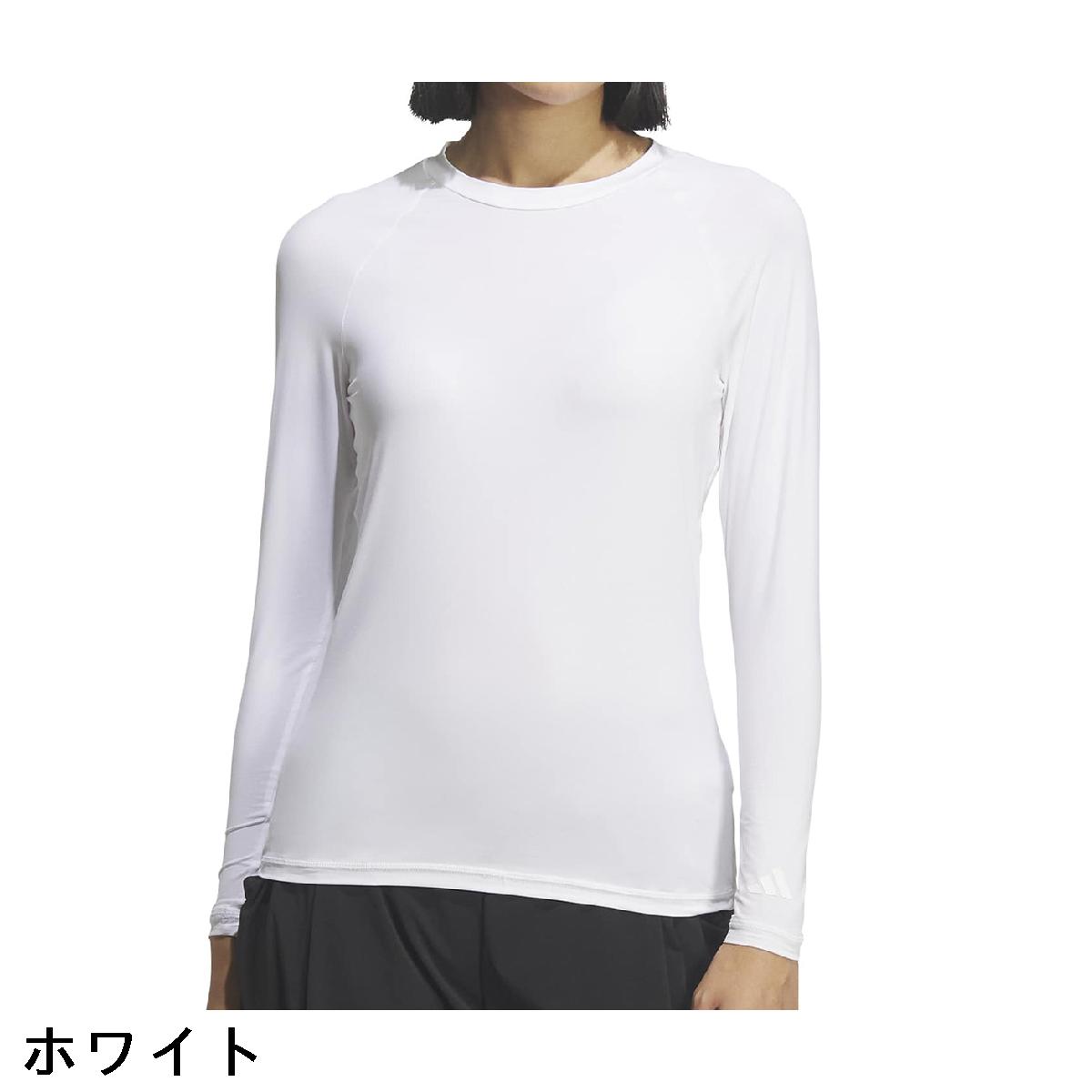 アディダス　Adidas　ストレッチ クルーネック ベースレイヤー長袖インナーシャツ　レディス