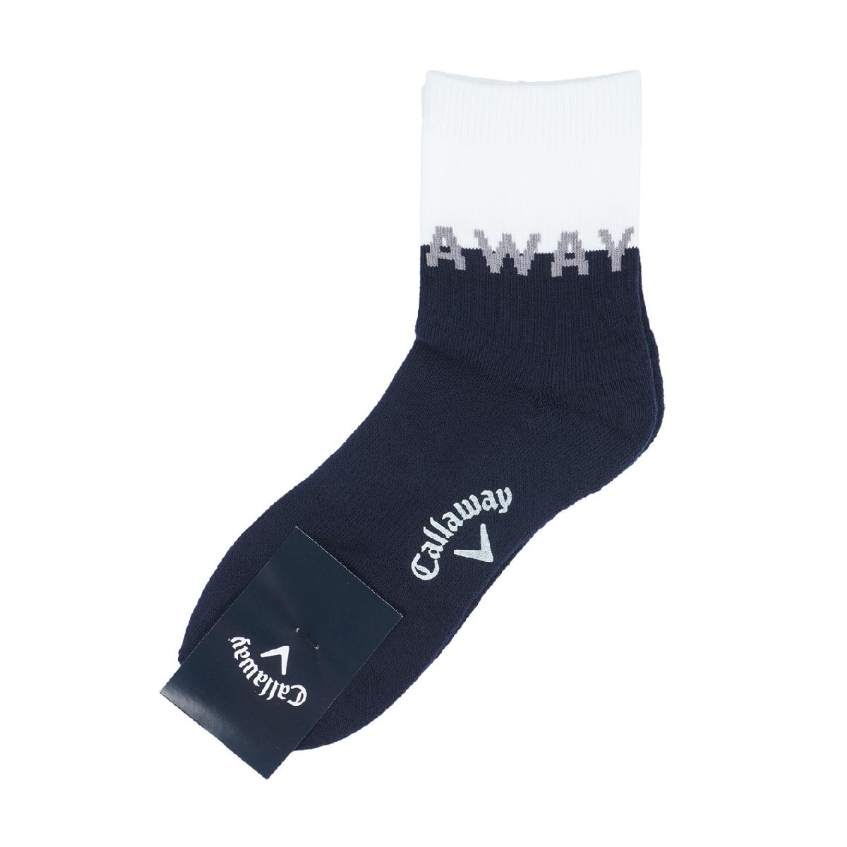 キャロウェイゴルフ　Callaway Golf　バイカラーショートソックス