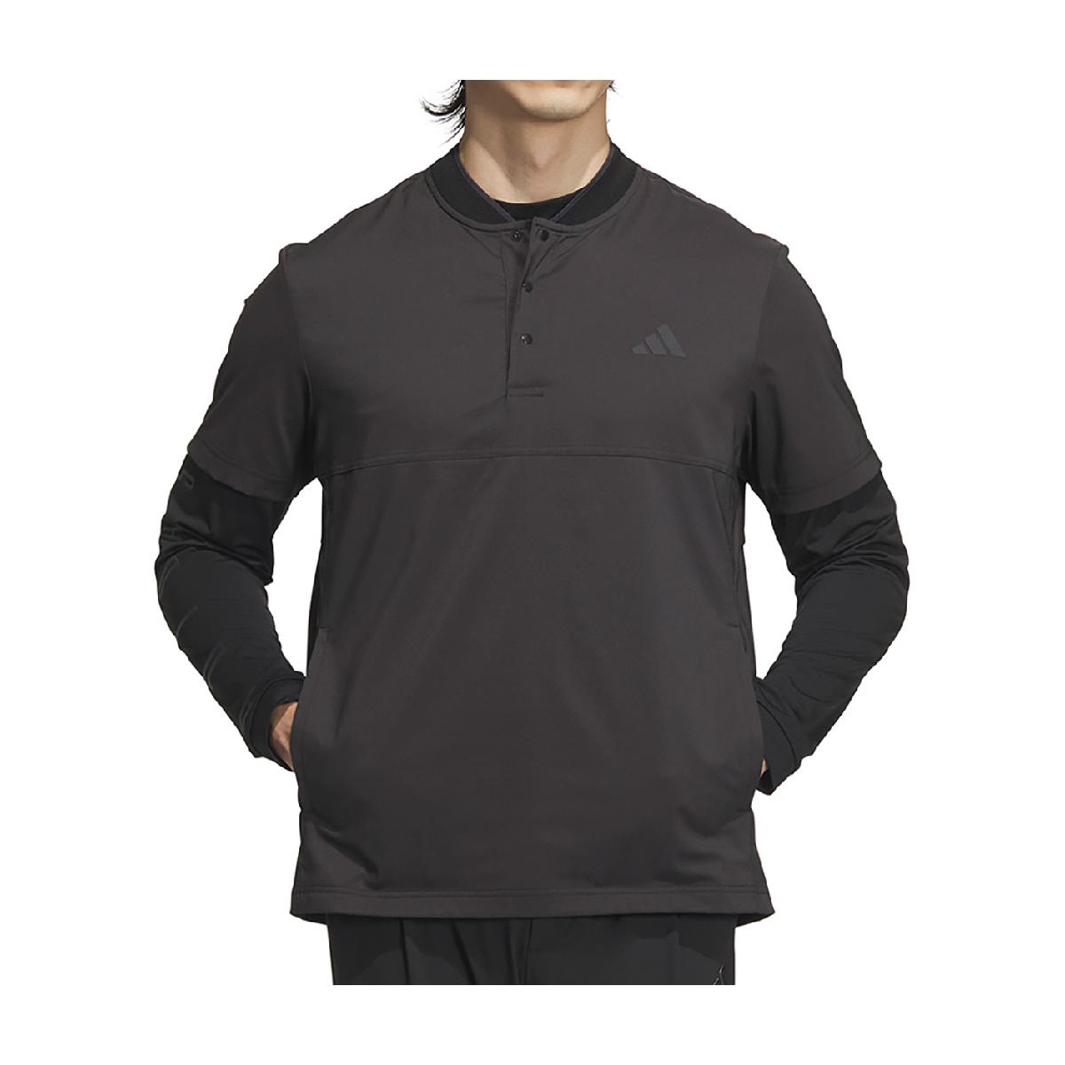 アディダス Adidas ストレッチ 2in1 長袖インナーシャツ付き半袖シャツ