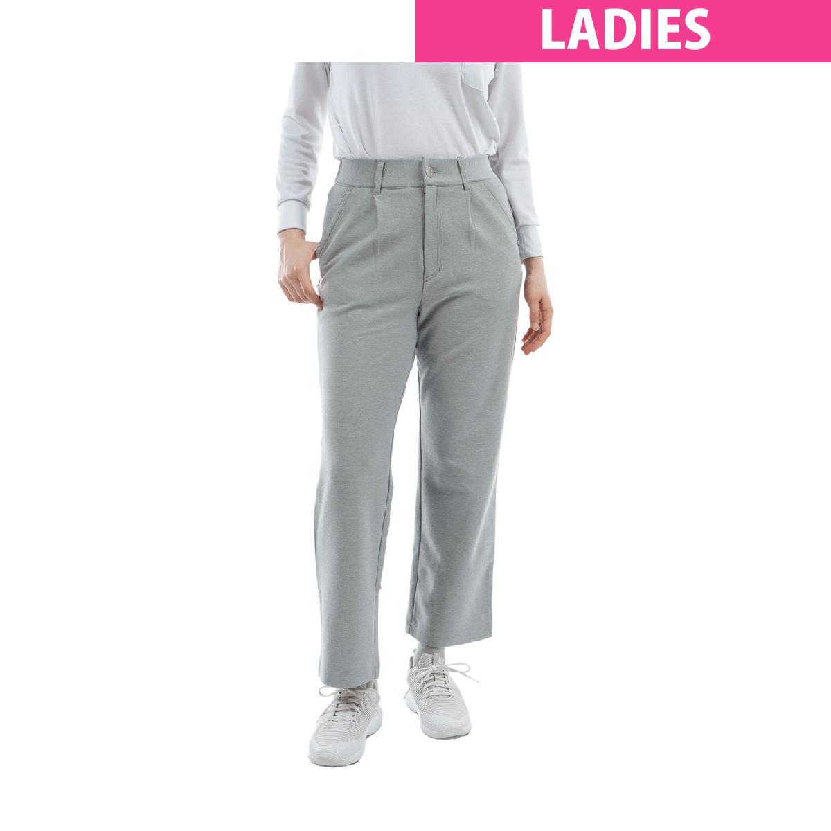 フィラ　FILA　裏起毛ストレッチ ワンタックワイドパンツ　レディス