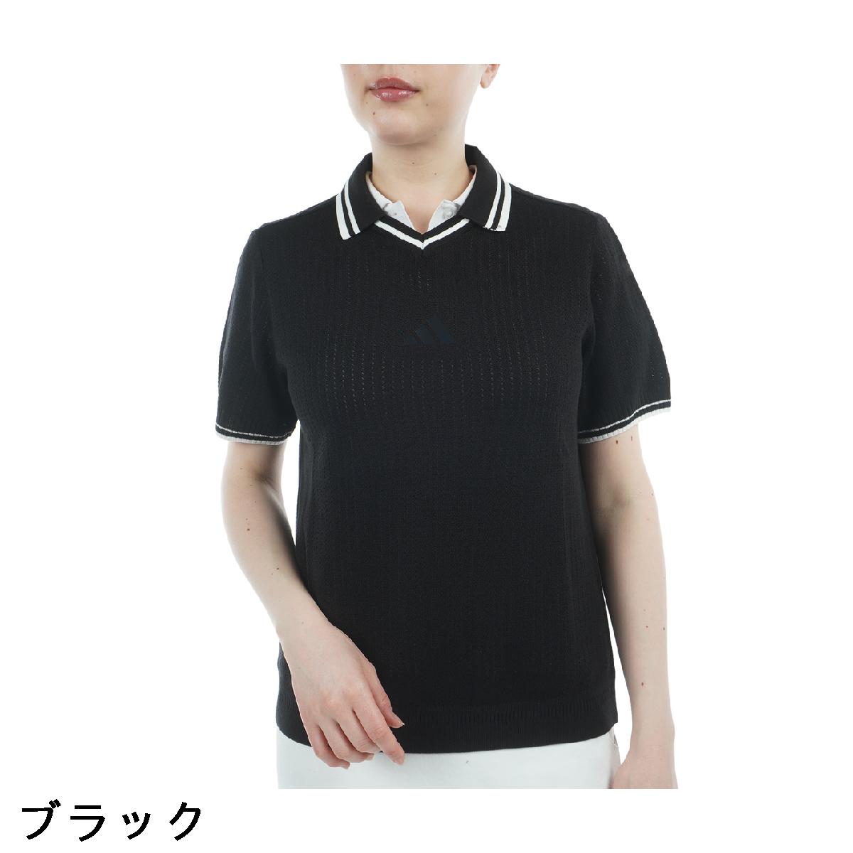 アディダス　Adidas　ビヨンド ザ コース ルーズ スキッパー ニットボックスシルエ...