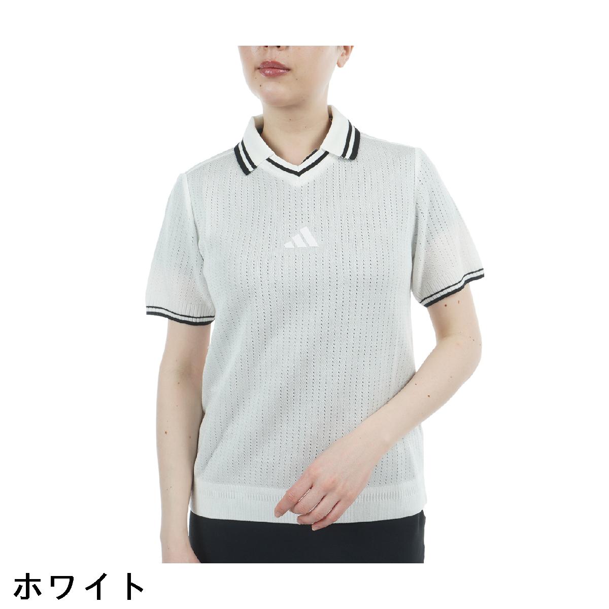 アディダス　Adidas　ビヨンド ザ コース ルーズ スキッパー ニットボックスシルエ...