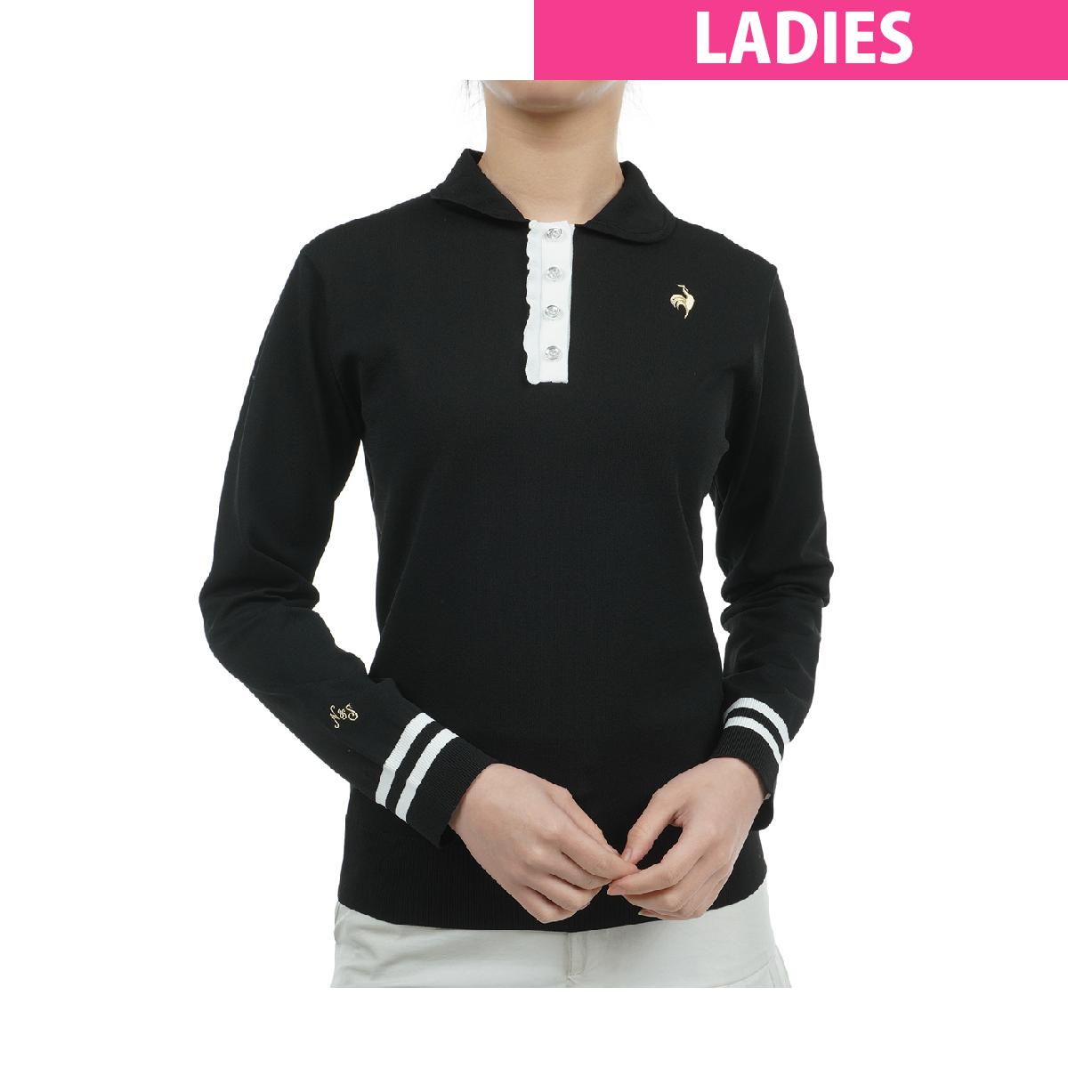 ルコックスポルティフ ゴルフ　Le coq sportif GOLF　菅沼菜々プロコラボ 丸襟フリルセーター　レディス