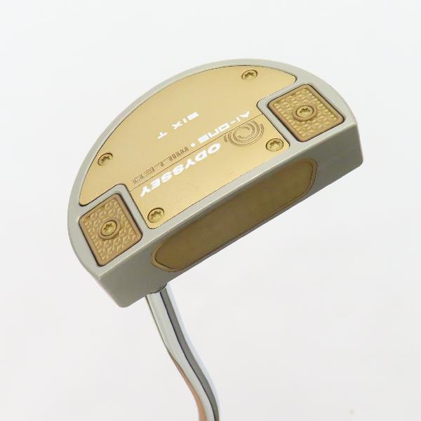 【中古】オデッセイ　AI-ONE MILLED　Ai-ONE MILLED SILVER SIX T DB パター スチールシャフト　【34】シャフト：スチールシャフトCランク　フレックス計測項目外　男性用 メンズ用　右用