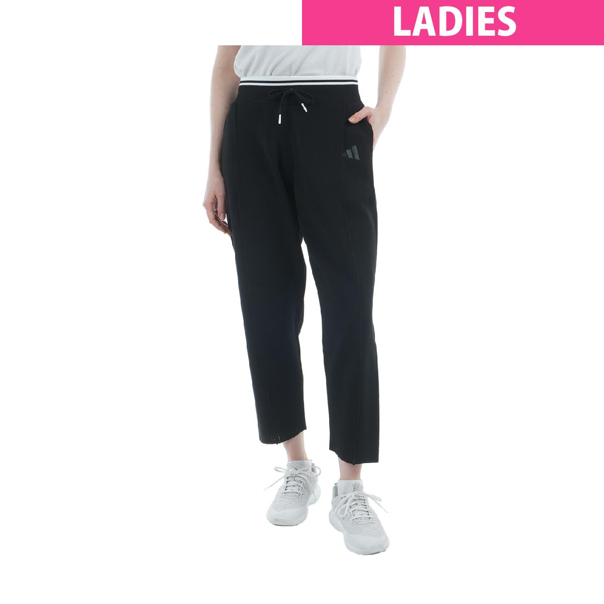 ADIDAS - アディダス　Adidas　BTC ニット ストレッチ プルオン ルーズ アンクルパンツ　レディス