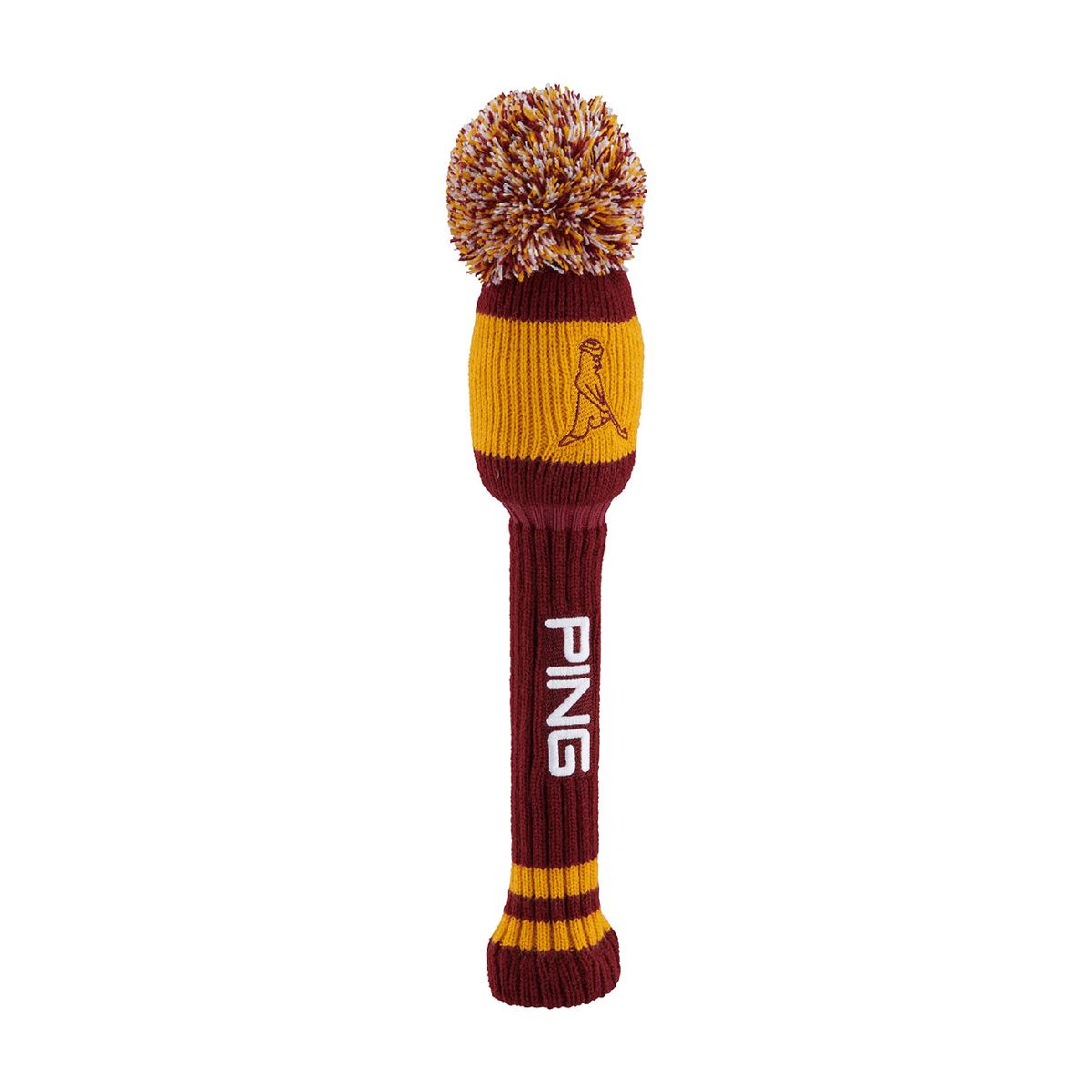 レトロニットヘッドカバー FW用ピン / PING商品の特徴・キャッチ「カレッジライクなARIZONAレトロシリーズ」・デザイン「アリゾナ州にある大学をイメージしたカラーリングが映えるニットヘッドカバー。」・ディテール「PINGロゴとMr.PINGの刺繍入り。シャフトもしっかり保護できる仕様。」・素材感「しっかりとした厚みのあるアクリル混ニットを使用。」素材アクリル製造国中国シーズン2026年モデル26ssacc