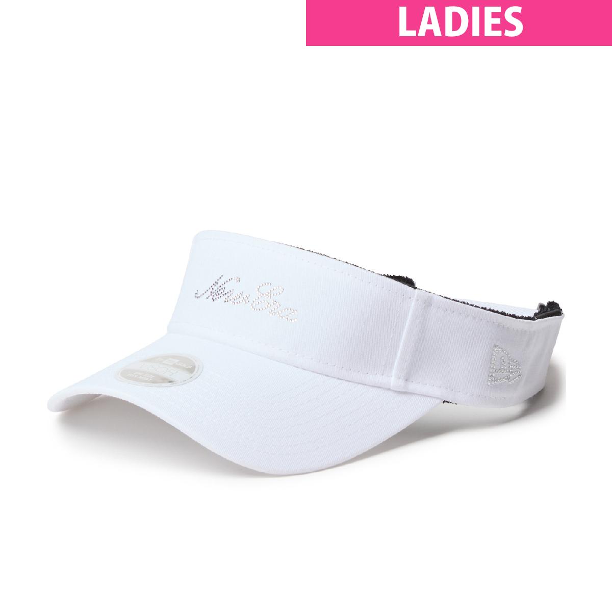 ニューエラ　NEW ERA　GFW LV スクリプト ラインストーン サンバイザー　レディス