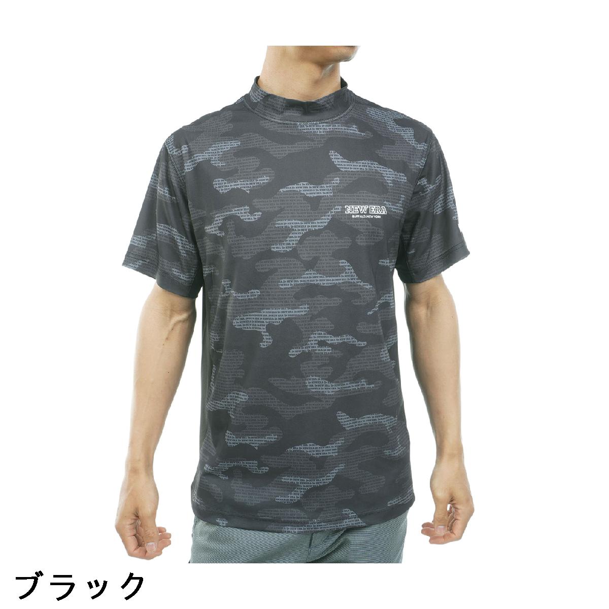 ニューエラ　NEW ERA GOLF　GF CAMO ミッドネック半袖Tシャツ