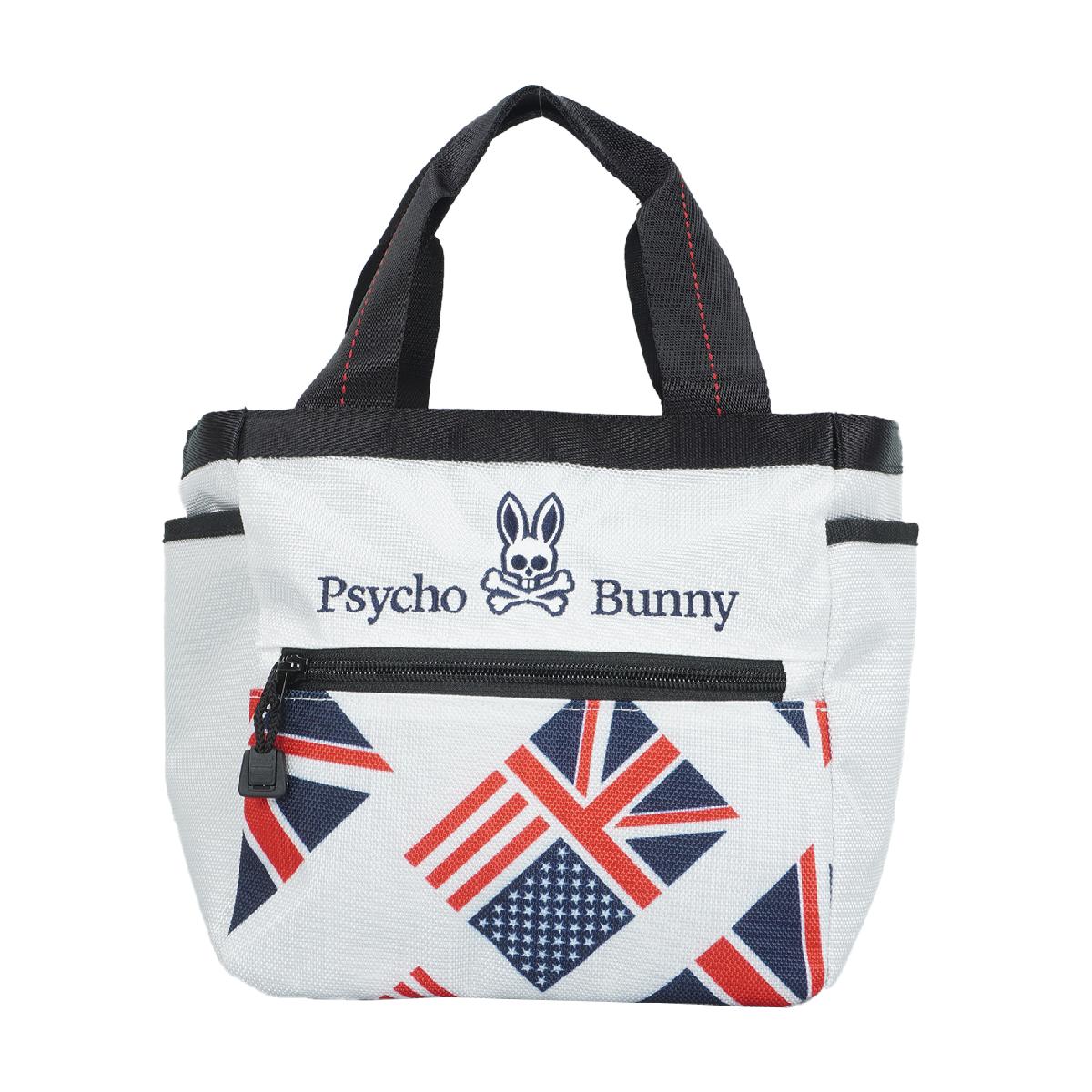 サイコバニー PSYCHO BUNNY Anglo-American Flag CASUAL SPORT ラウンドトートバッグ