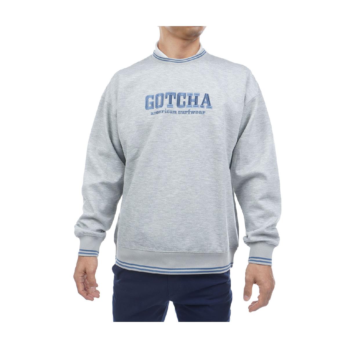 ガッチャゴルフ　GOTCHA GOLF　UVカット鹿の子ダンボールニットトレーナー