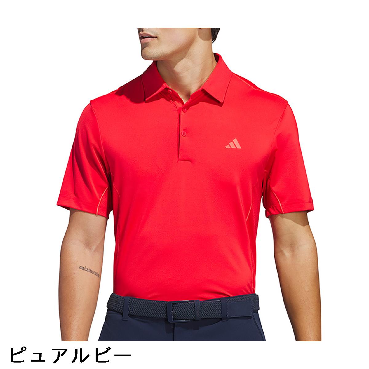アディダス　Adidas　ストレッチ ファブリックミックス バックメッシュ 半袖ポロシ...