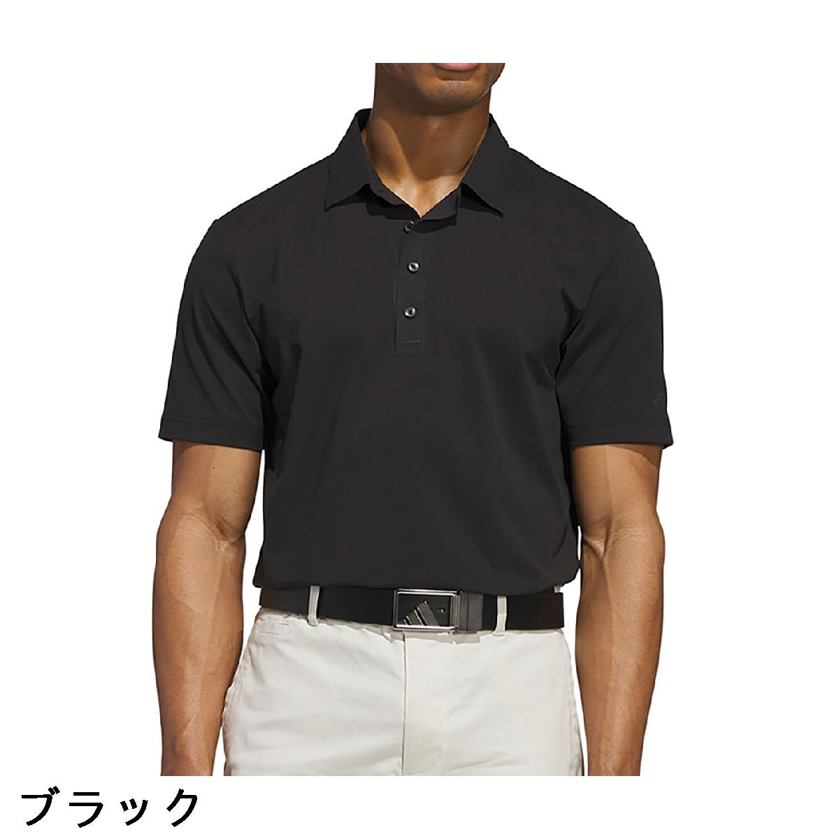 アディダス　Adidas　ストレッチ ツイストニット 半袖ポロシャツ