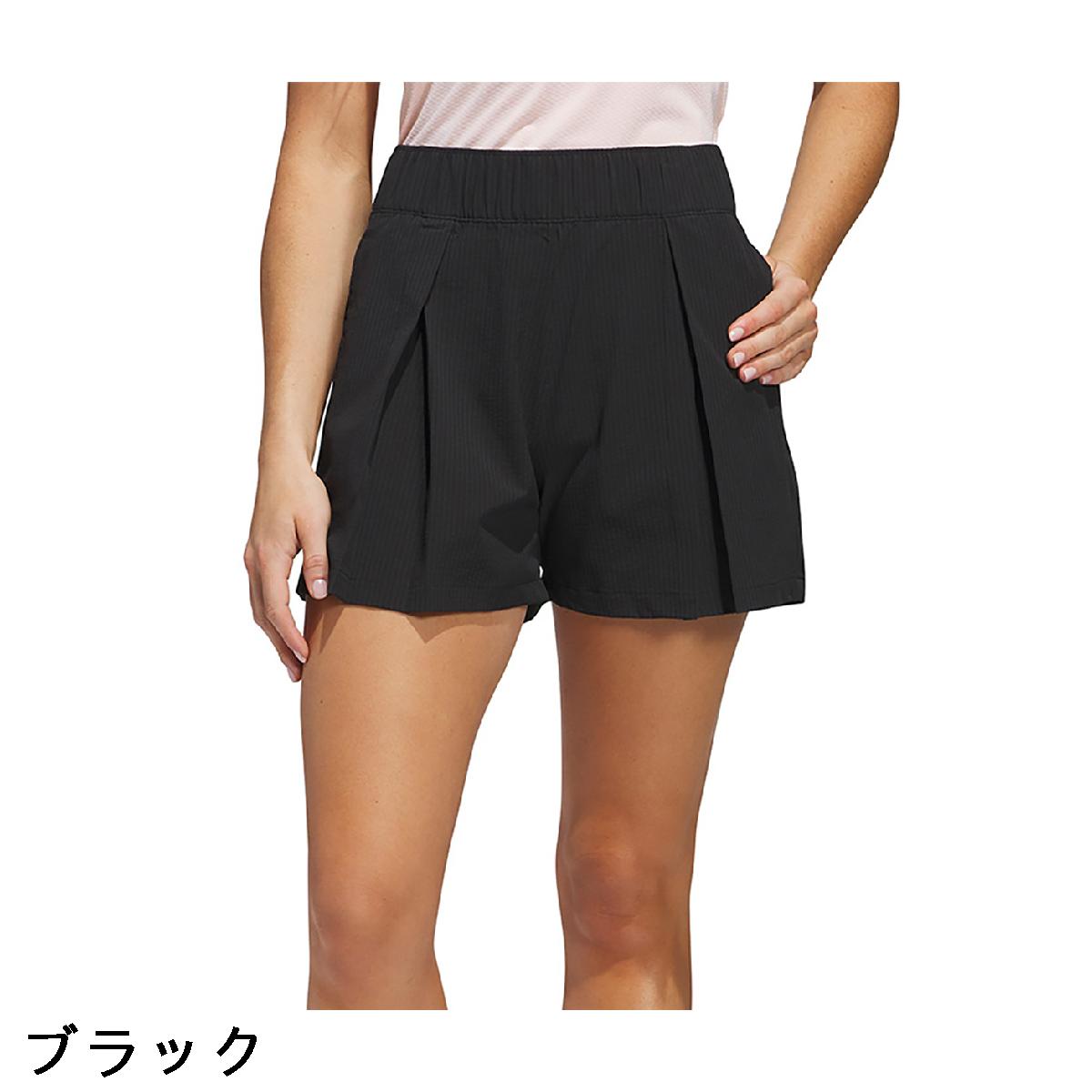 アディダス　Adidas　ビヨンド ザ コース ストレッチ プリーツ ショートパンツ　レディス