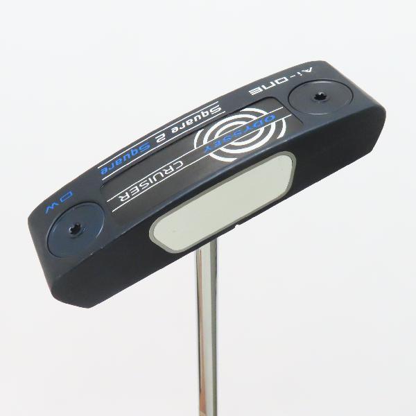【中古】オデッセイ　AI-ONE　Ai-ONE Square 2 Square CRIUISER DOUBLE WIDE 中尺 パター スチールシャフト　【38】シャフト：スチールシャフトCランク　フレックス計測項目外　男性用 メンズ用　右用
